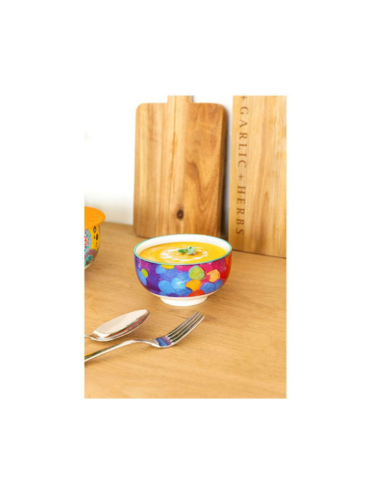 Pylones Matinal Bol Palette Serving Bowl Round made of Porcelain with Diameter 12.8cm