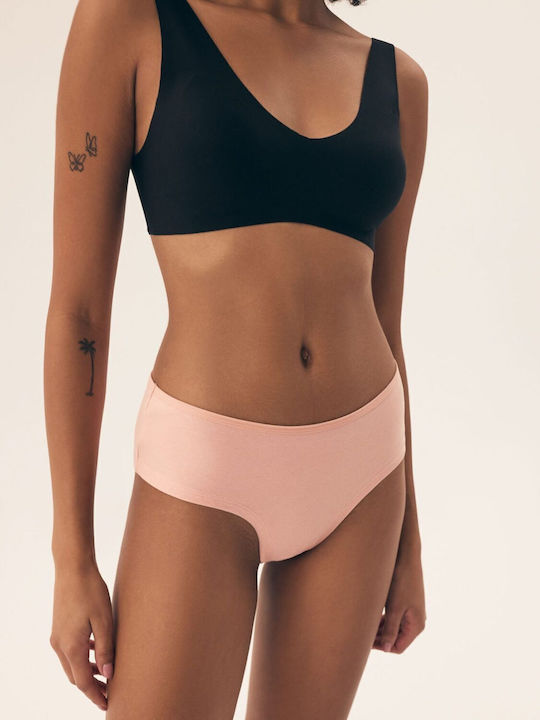 Bikini Pa Pa Βαμβακερά Γυναικεία Slip 3Pack Ροζ