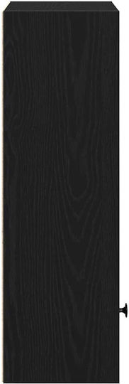 Bibliothek Schwarz Eiche 31x24x77cm