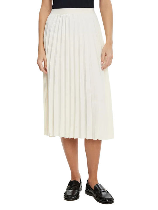 pleated midi white midi skirt 00