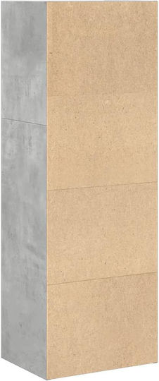 Bibliothek Grau Beton 40x30x114cm