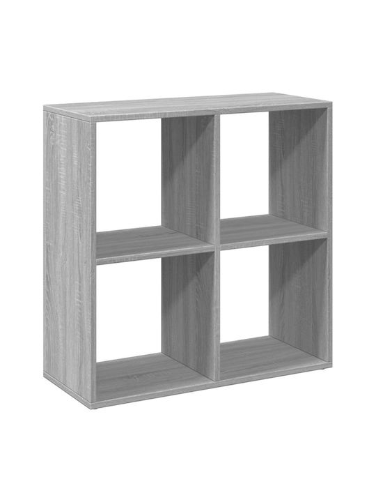 Bookcase Grey 69.5x29x69.5cm