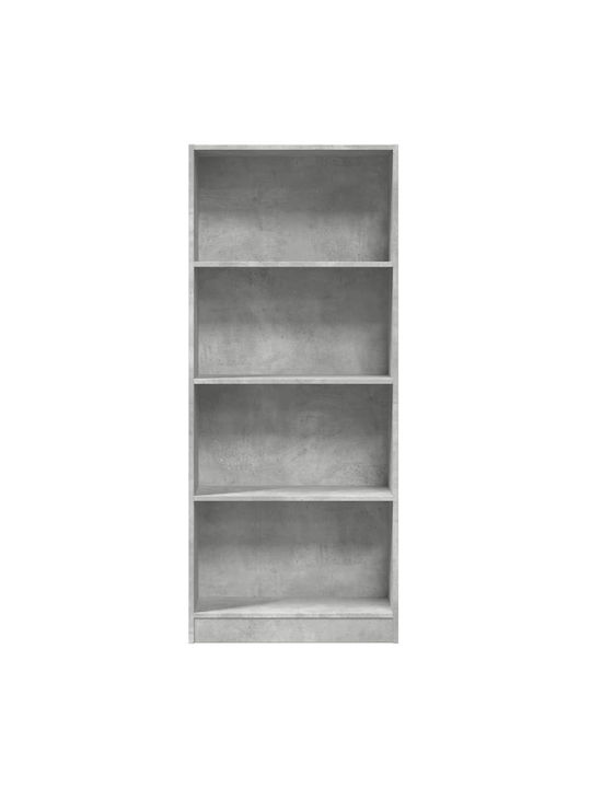 Βιβλιοθήκη Γκρι Σκυροδέματος 60x24x143εκ.