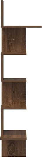 Eckregal Wand Brown Oak 32x32x127.5cm
