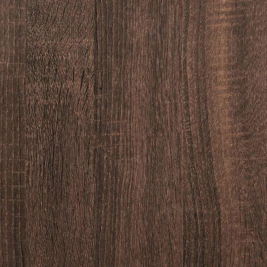 Eckregal Wand Brown Oak 32x32x127.5cm