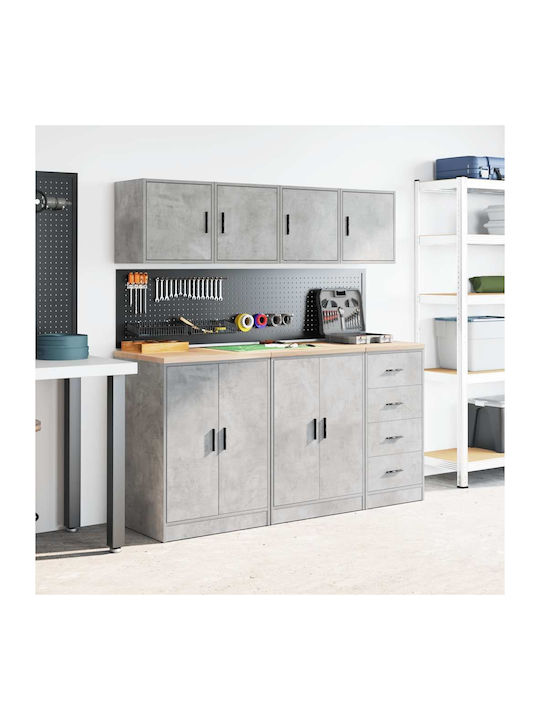 Wand Wohnzimmer Schrank aus Spanplatte Grau 40x30x41cm
