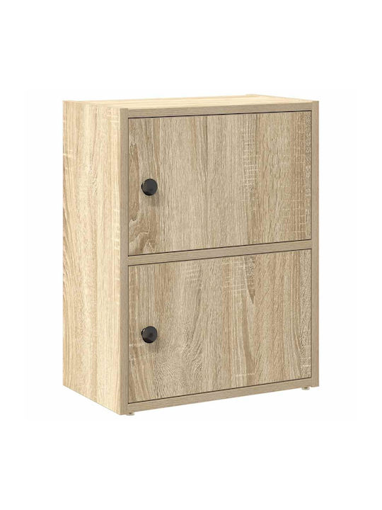 Living Room Display Cabinet Made of Particle Board Brown 40x24x52cm