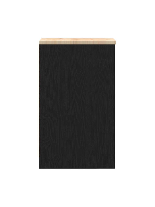 Dulap De Depozitare Pentru Birou Din Lemn Masiv Nuanță De Lemn 30x51x85cm