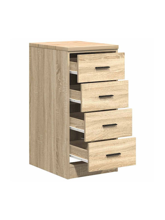 Living Room Display Cabinet Made of Solid Pine Wood 40x51x85cm