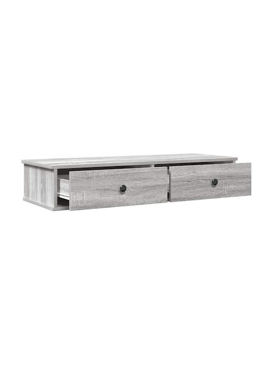 Ράφι Τοίχου Γκρι Sonoma 100x37.5x19εκ.