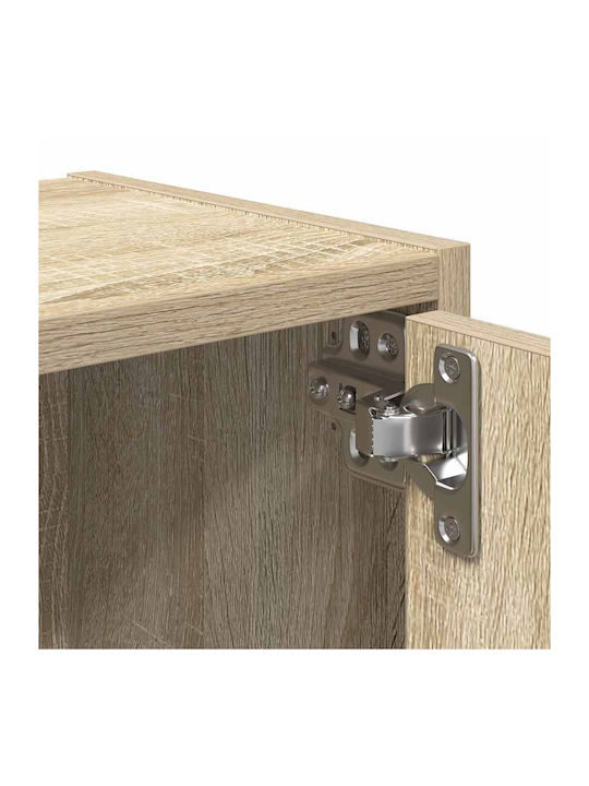 Living Room Cabinet Made of Particle Board Brown 40x24x77cm