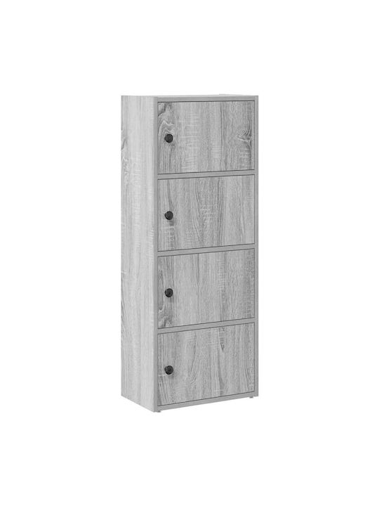 Living Room Display Cabinet Made of Particle Board Grey Sonoma 40x24x102cm