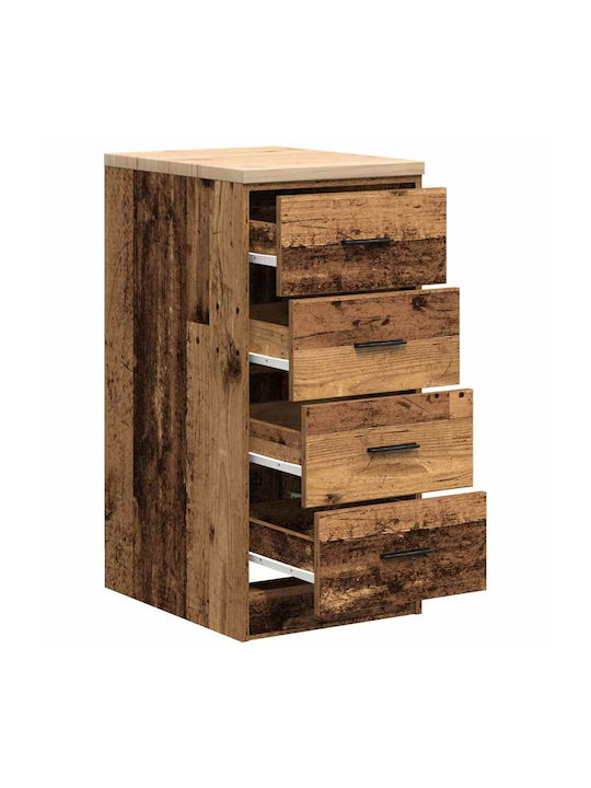 Ντουλάπι Σαλονιού από Μασίφ Ξύλο Καφέ 40x51x85cm