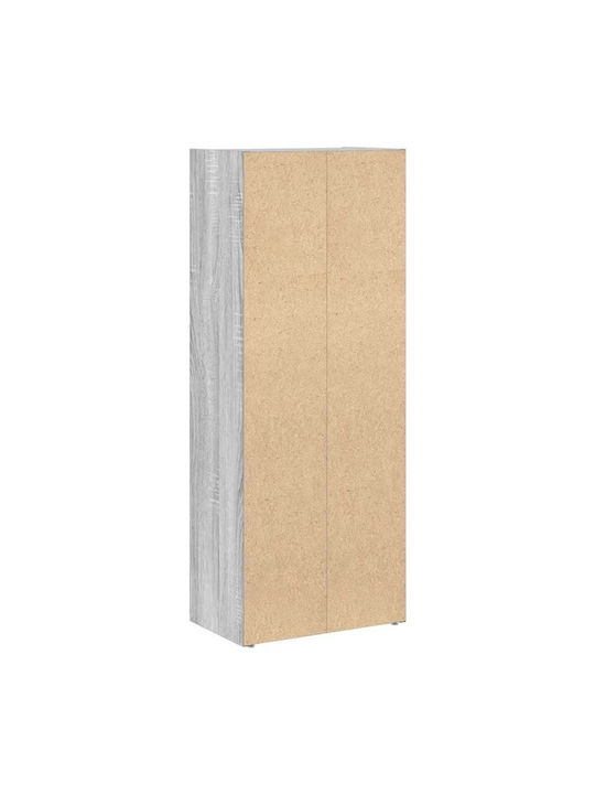 Living Room Display Cabinet Made of Particle Board Grey Sonoma 40x24x102cm