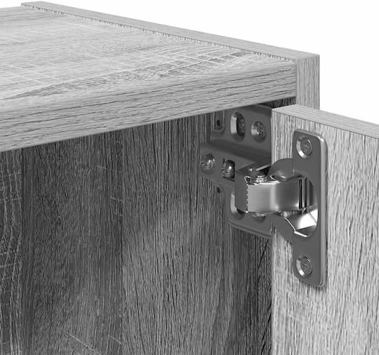 Шкаф за дневна от ПДЧ Сив Sonoma 40x24x102см