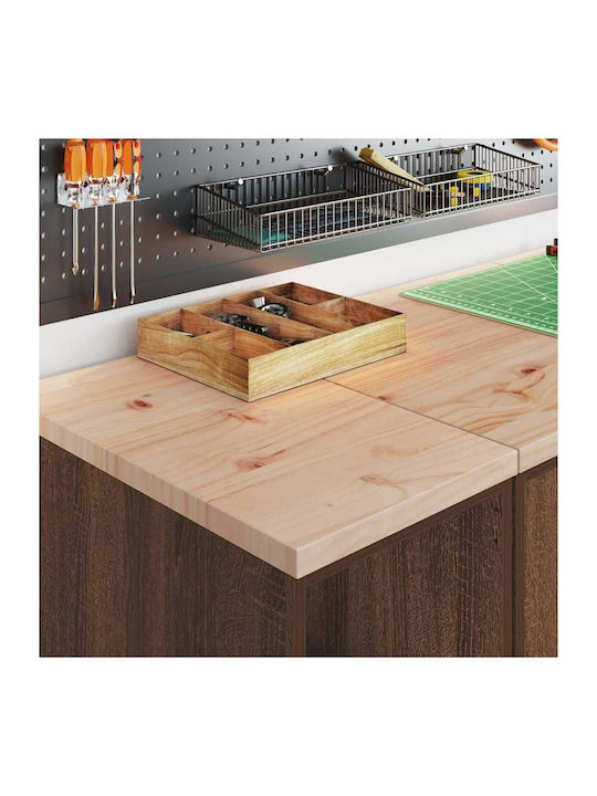 vidaXL Büroaufbewahrungsschrank aus Massivholz Natürlich 30x51x85cm