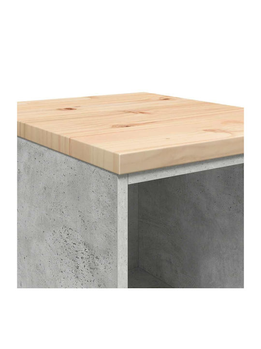 vidaXL Office Cabinet Made of Solid Wood Natural 40x51x85cm