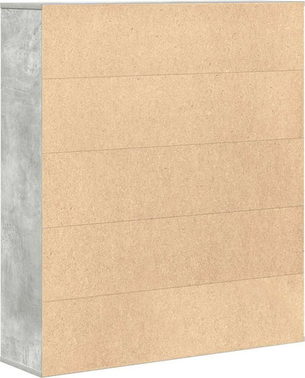 Bibliotecă Gri Beton 89x24x101,5 cm