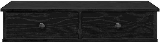 Raft Negru 80x34x17cm