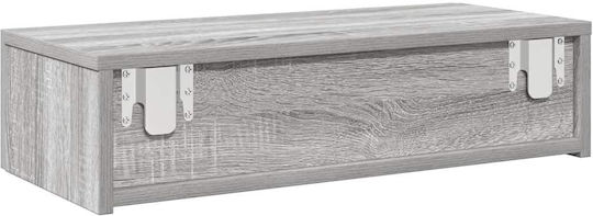 Grey Sonoma Wall Shelf 60x26.5x15 cm