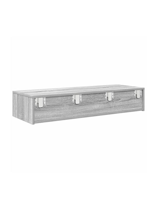 Grey Sonoma Wall Shelf 100x36x19cm