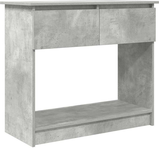 Wooden Console Table Gray L85.5xW38.5xH74.5cm