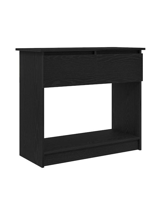 Console Table Black Velvet-Black Metal L85.5xW38.5xH74.5cm