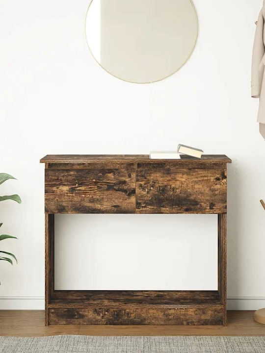 Wooden Console Table Coffee L85.5xW38.5xH74.5cm