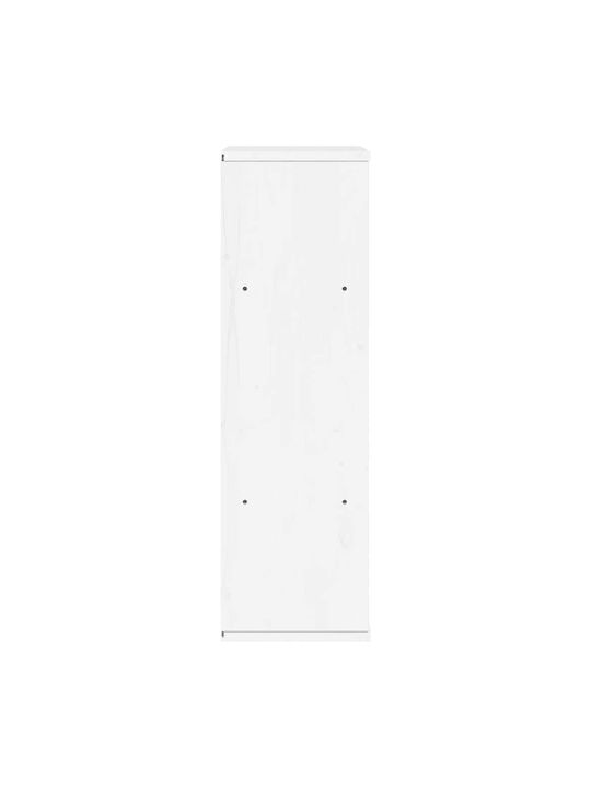 Ντουλάπι Σαλονιού από Μασίφ Ξύλο Λευκό 40x24x79cm
