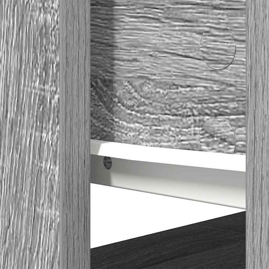 Wooden Console Table Grey Sonoma L85.5xW38.5xH74.5cm