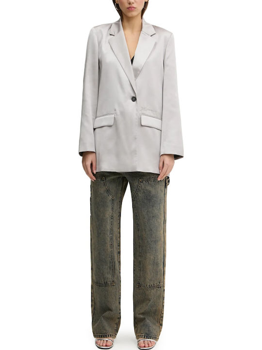 Karl Lagerfeld Women's Blazer Silver