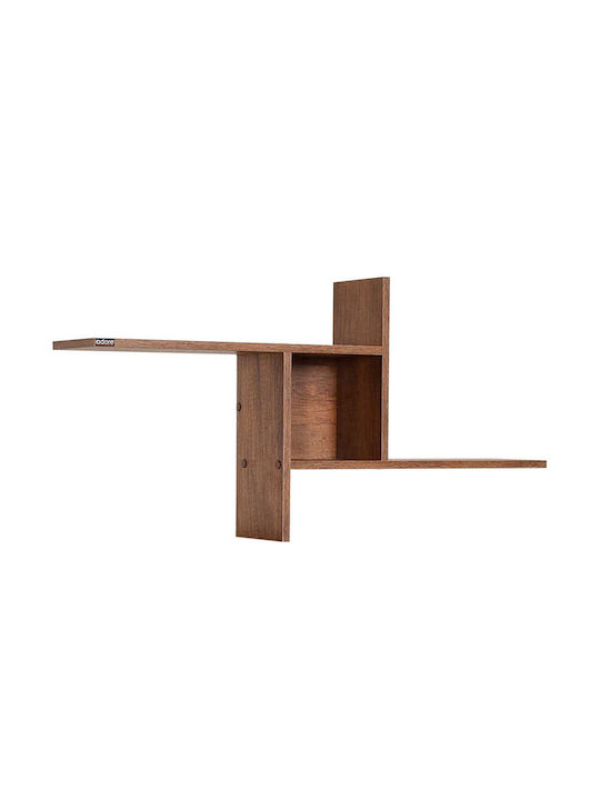 Shelf Wall Walnut 100x18x50cm