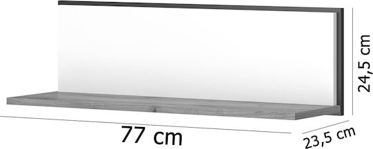 Ράφι Palmor Χρυσό Δρυς / Λευκό 77x23.5x24.5εκ.