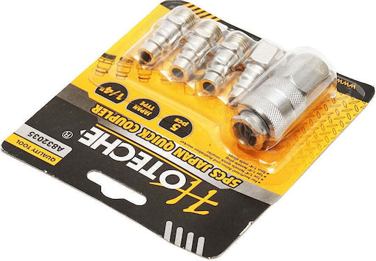 Quick Coupling Set Air Hoses Pneumatic Tools 5 Pieces