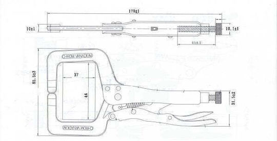 Techman Πένσα Μήκους 152.4mm