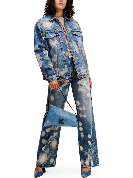 Kurz Damen Jeansjacke Blue