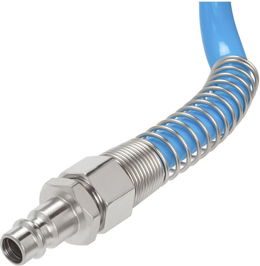 Spiral Air Hose 15m Diameter 8x12mm Quick Couplings Included