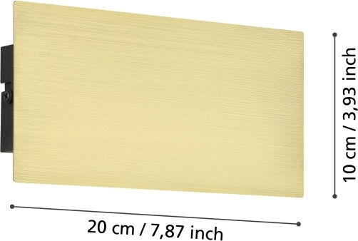 Eglo Modern Lamp Wall Gold 4cm
