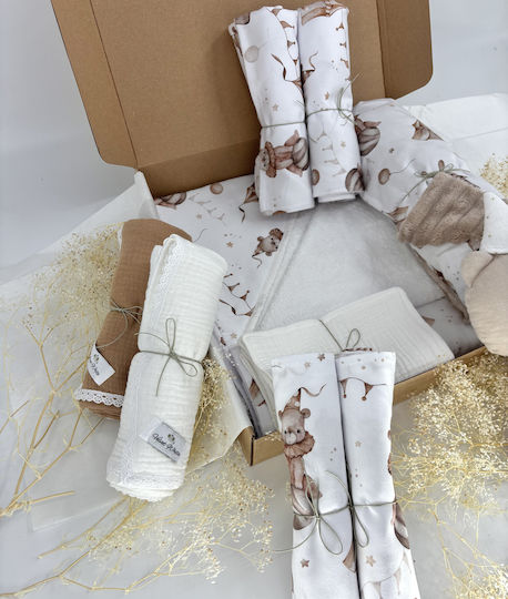 Velvet White Geschenkset für Babys