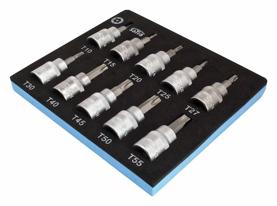 Torx Bit Set Hole 3/8 T10-t55 Length 50mm