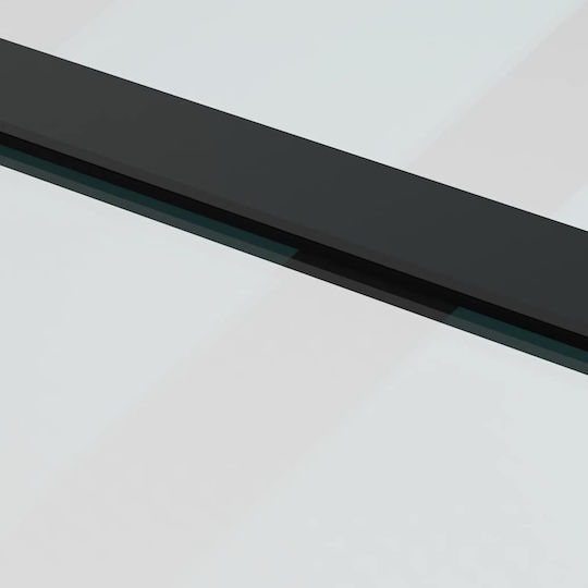 Συρόμενη Πόρτα Μηχανισμό Μαύρο 76x205 Εκ Γυαλί Esg Μαύρο 3375936