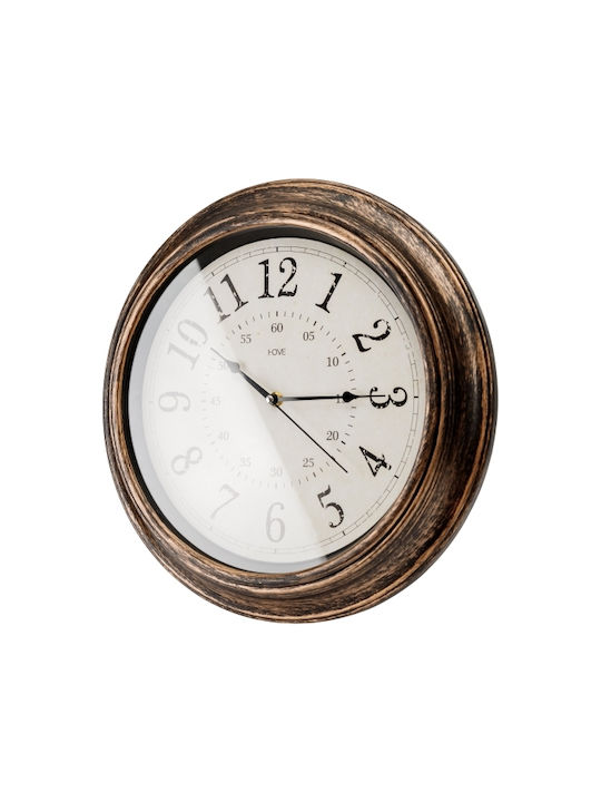 Platinet Wanduhr Kupfer Ø40cm