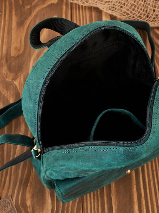 Set De piele Geantă de damă Rucsac Verde