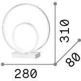 Ideal Lux Διακοσμητικό Φωτιστικό LED Φυσικό Λευκό 4000K 8εκ.