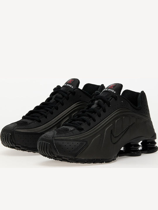 Shox R4 Мъжки Маратонки Black / Black-black-bright Crimson