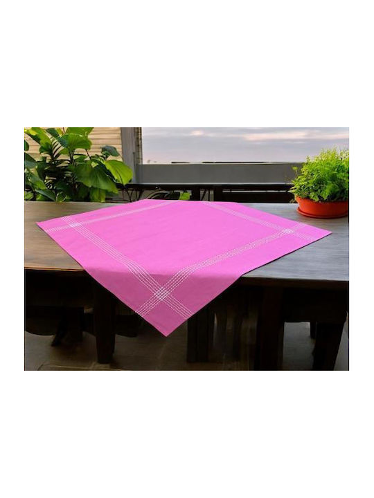 Linea Home Τραπεζομάντηλο Λινό Φούξια 140x140εκ.