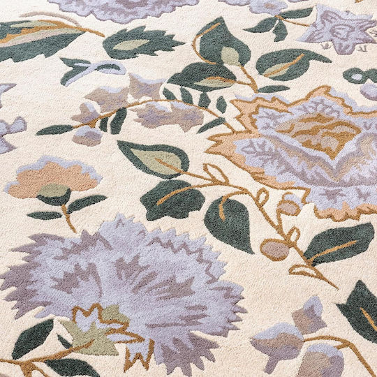 Laura Ashley Wendling Floral Lucrat manual Covor Rectangular Din lână Violet