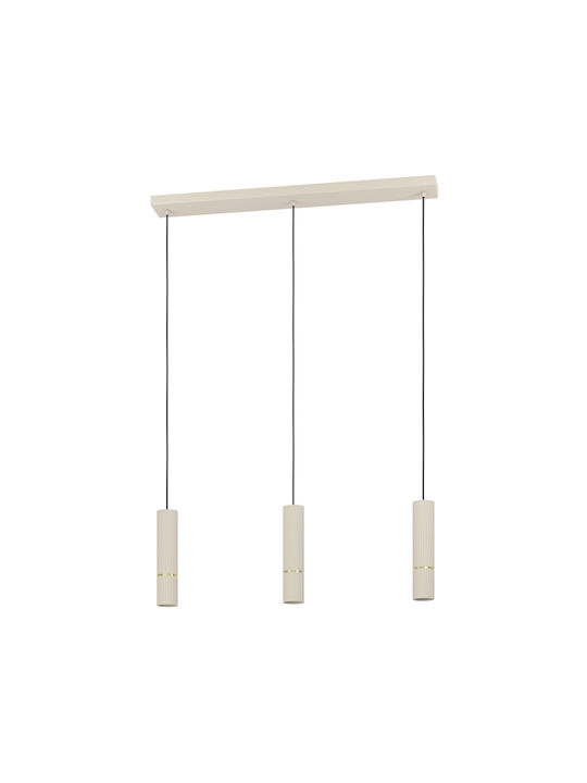 Eglo Pendant Light Beige with Socket GU10 77x9cm