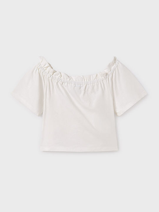 Kids' Shirt Short Sleeve Ecru