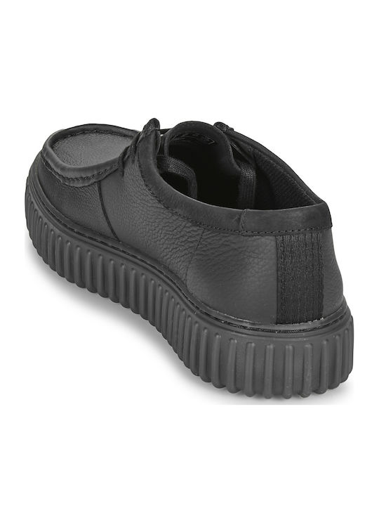 Torhill Lo Men's Leather Casual Shoes Black